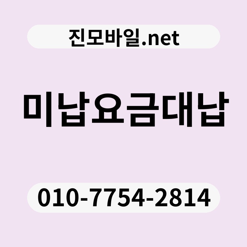 미납요금대납